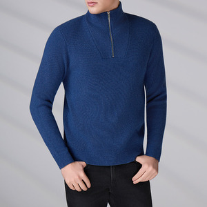Pull de golf pour homme personnalisé, à manches longues, décontracté, respirant, avec col zippé mi-long, pour sports de plein air, OEM - Product Image 1
