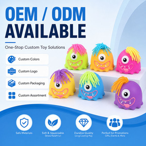 ของเล่นบีบลดความเครียดรูปสัตว์ประหลาดซิลิโคนหลากสี OEM ของเล่นบีบนุ่มนิ่มสำหรับเด็กและผู้ใหญ่ ของเล่นฟิดเจ็ตสำหรับทุกเพศ - Product Image 6