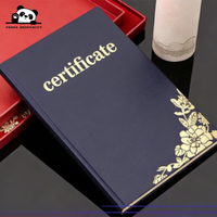 Porte-certificat de luxe personnalisé pour cérémonie de remise des diplômes, avec dorure à chaud et gaufrage, en velours