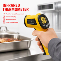 Testeur de température infrarouge numérique haute précision, thermomètre infrarouge pour aliments de cuisine, thermomètre pour aliments cuits au four