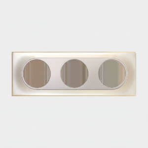COMETE TITANE 3-Gang <b>Wall</b> <b>Switch</b> Plate - Product Image 1