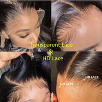 Perruques frontales en dentelle HD bouclées naturelles, 100 % cheveux humains, perruques brésiliennes en dentelle frontale en cheveux humains bruts bon marché pour femmes noires