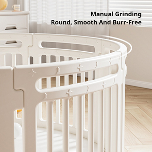 Parc pour bébé de forme ronde, panneau modulaire en plastique, parc de <span class=keywords><strong>jeu</strong></span>, clôture de sécurité, parc de <span class=keywords><strong>jeu</strong></span> en plastique pour bébé, ensemble de sécurité pour enfants - Product Image 2
