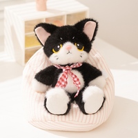 Jouet en peluche chat mignon personnalisé, animaux en peluche personnalisables, jouet en peluche doux, chaton kawaii, peluches, poupée en peluche, vente en gros OEM ODM