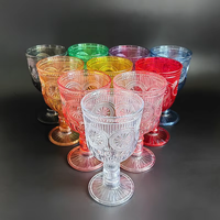 Verres à vin de mariage réutilisables écologiques BST 12oz 380ml gobelet en plastique de style européen coloré créatif personnalisé pour la fête