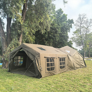<span class=keywords><strong>Tente</strong></span> familiale extérieure imperméable kaki pour 12 personnes PVC et toile avec maille deux chambres pour le camping gonflable <span class=keywords><strong>de</strong></span> glamping d'été - Product Image 1