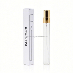 Flacon de parfum miniature transparent 2ml 3ml 5ml 10ml avec bouchon à vis, petit vaporisateur à fine brume <span class=keywords><strong>vide</strong></span> pour les voyages, avec coffret cartonné de luxe - Product Image 2