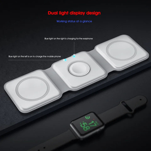 Produits phares 2025 : Station de charge sans fil magnétique pliable <span class=keywords><strong>3</strong></span>-en-1 15W pour iPhone 17/16 – Chargeur rapide - Product Image 6