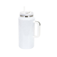 Nouveau Gobelet de Voyage Sportif en Acier Inoxydable de Grande Taille 64OZ pour Sublimation, avec Poignée, Mug d'Extérieur - Stock USA, Prêt à Expédier