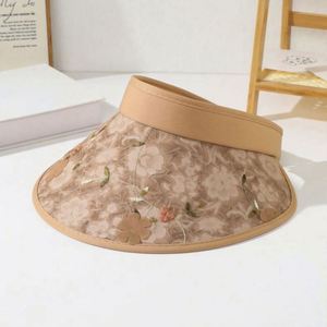 Casquette de sport unisexe style dessin animé avec broderie 3D florale, visière anti-UV à large bord, respirante, vente en gros - Product Image 2