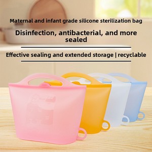 Bolsa de Esterilización de <span class=keywords><strong>Biberones</strong></span> de Silicona para Viaje, Esterilización por Vapor <span class=keywords><strong>en</strong></span> <span class=keywords><strong>Microondas</strong></span>, Diseño Minimalista, Múltiples Capacidades para <span class=keywords><strong>Biberones</strong></span> - Product Image 2