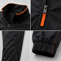 Conjunto Deportivo Rompevientos de Dos Piezas para Hombre con Cierre, Chaqueta y Pantalones Acampanados de Poliéster y Nailon, Personalizable para Escuela