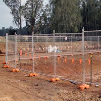 Clôture d'événement portable d'Australie Cadre temporaire en acier et fer avec fil soudé à des fins de sécurité
