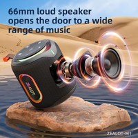 Haut-parleur TWS sans fil étanche ZEALOT M1 30W Power Portable Outdoor avec lumière RVB prend également en charge le double appariement