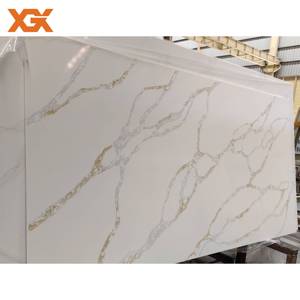 حجر الكوارتز الأبيض كالكاتا جولد مقاوم للحريق والماء حجر كوارتز صناعي لسطح المطبخ - Product Image 5