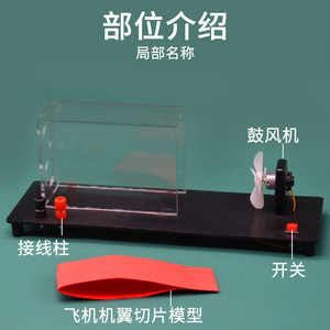 Aircraft Lift Principle Demonstration Model J21037 - Junior High School <b>Physics</b> Experiment Equipment - Mechanics Teaching - Product Image 3