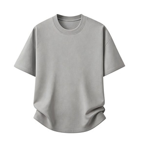 เสื้อยืดคอตตอนสีฟ้าอ่อน 230 กรัม รุ่นใหม่ปี 2026 สำหรับผู้ชาย คอกลม แขนสั้น สีพื้น เรียบง่าย สวมใส่สบาย - Product Image 3