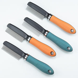 Peine de aseo para mascotas para gatos, perros, limpieza del cabello, eliminación de nudos de piojos y pulgas, peine para eliminar el vello, peine para perros - Product Image 1