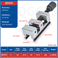 Mini étau de machine de précision QGG25 en acier à outils, 1 pouce, composants essentiels pour engrenages manuels