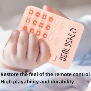 Am Azon Ventes Flash : Anneau de dentition pour bébé en silicone de qualité alimentaire, design calculatrice, jouet sensoriel à mâcher pour bébés de 0 à 12 <span class=keywords><strong>mois</strong></span> - Product Image 5