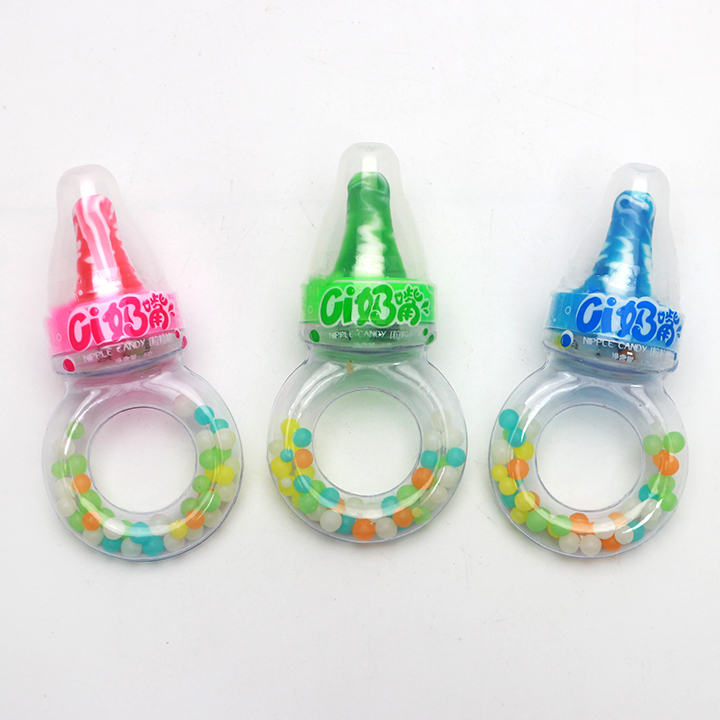 Nipple lollipop pearl candy