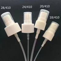 Pompe pulvérisatrice pour flacon de parfum, tête de pulvérisation 24/410 en plastique PP, brume fine, réutilisable, blanche/noire, pistolet pulvérisateur