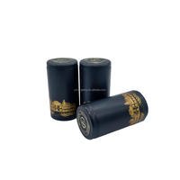 Capsules thermorétractables en PVC et aluminium avec logo personnalisé en relief, 31,5 mm, 30*50 mm, pour la fermeture des bouteilles de vin rouge et de champagne