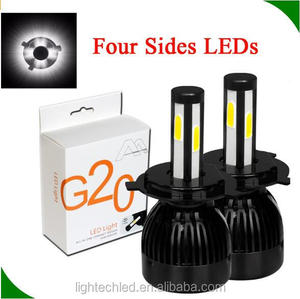 Faros Delanteros LED <span class=keywords><strong>G20</strong></span> de 4 Lados COB de 80 W de Alta Potencia H1 H4 para Automóvil, Motocicleta, Luces de Conducción Automática, Ahorro de Energía, Duraderas - Product Image 6