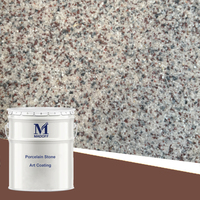 Peinture en pierre de résine acrylique naturelle Peinture en pierre de lavage liquide Durable life Stone Sand Compound Paint