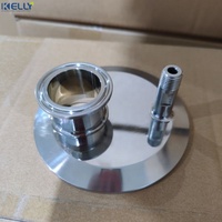 Couvercle à extrémité plate à trois pinces en acier inoxydable de 4 pouces à utiliser pour les colonnes à trois pinces