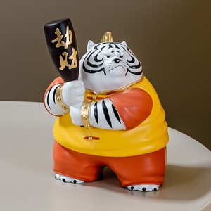 Adorno de Tigre de Resina Ecológica, Decoración Creativa para Sala de Estar, Estudio, Dormitorio, Piezas Maestras de Decoración para el Hogar - Product Image 2