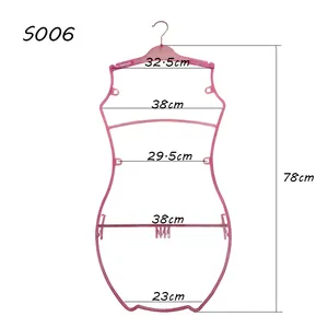 Cintre Plastic Pink Women Body Shape Hanger Swimwear Colgador De Bikini Lingerie Display Bra Underwear Hanger