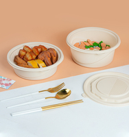 Boîtes à lunch à emporter jetables biodégradables de première qualité 1050ml 1250ml 1500ml 1750ml