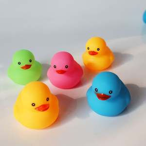 XJ458 Custom Rubber Mini Duck With Logo and Shape Wholesale Kid Bath <b>Floating</b> Toy Sound Duck Promotional Gift - Product Image 5
