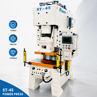 Presse à poinçonner pneumatique à simple manivelle ST-45 de 45 tonnes, machine de découpe de métaux à grande vitesse pour ligne de production de matrices progressives