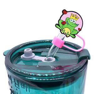 Cubierta de pajita de plástico blando de PVC de 10 mm al por mayor, a prueba de polvo, decoración personalizada para fiestas con pegamento para parejas, nuevo diseño de tapa para pajita - Product Image 5