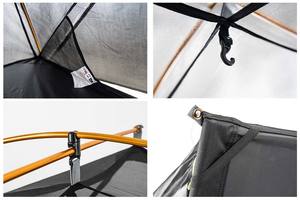 Tente simple ultralégère pour l'extérieur, lit de camp, tente hors sol, tente individuelle en alliage d'aluminium, moustiquaire respirante pour le camping - Product Image 5