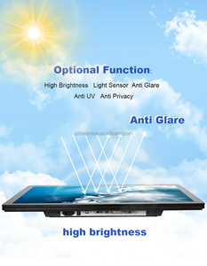 15.6 inch máy tính công nghiệp màn hình với cảm ứng điện dung màn hình hiển thị New Rugged USB nối tiếp DVI giao diện - Product Image 5