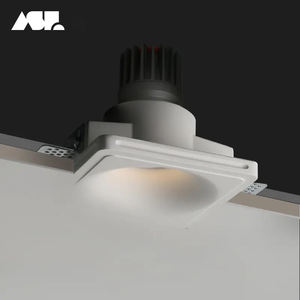 Aisilan 호텔 욕실 천장 스팟 피팅 세트 안티 눈부심 COB 조명 라운드 광장 LED Recessed 석고 석고 통 - Product Image 1