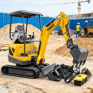 1 Ton 2 Ton Mini Excavator Enclosed Cab Hydraulic <strong>Quick</strong> <strong>Coupler</strong> for Fast Attachment Construction EPA Crawler Digger Farm Used - Product Image 3