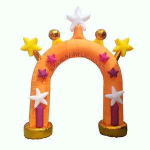 Orient-Arco inflable personalizado para publicidad, arco de puerta inflable, estrellas de <span class=keywords><strong>carnaval</strong></span>, <span class=keywords><strong>entrada</strong></span> para celebración - Product Image 1