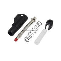 Fiche banane de sécurité de 4mm avec gaine transparente rétractable Fiche lanterne haute tension en cuivre pur empilable et extensible