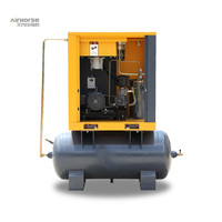 Compresseur d'air à vis industriel stationnaire Airking 7hp 10hp 15hp 20hp lubrifié, faible bruit, certifié CE ASME ISO