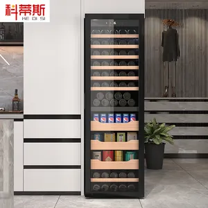 60 bottles double temperature home thermostatic wine cabinet cooler Thermoelectric wine cellar refrigerator cabinet refrigerator