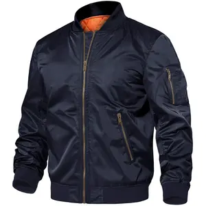 Men's Jackets Windproof Bomber Jacket Full Zip Winter Warm Quilting Padded Coats Outwear