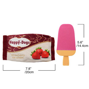 Famipet özel dondurma tasarım dayanıklı Tpr köpek oyuncak kauçuk çiğnemek köpek oyuncak peluş ambalaj - Product Image 3
