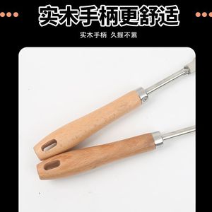 Stainless Steel Crevice <b>Weeding</b> <b>Knife</b> With Wooden Handle For Garden Weed Removal - Product Image 4