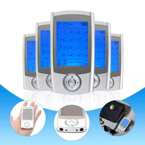 Dezenas Unidade 16 Modos 20 Intensidade Estimulação Elétrica Massageador Muscular EMS Terapia Alívio da Dor Ajustável Leve LCD Display