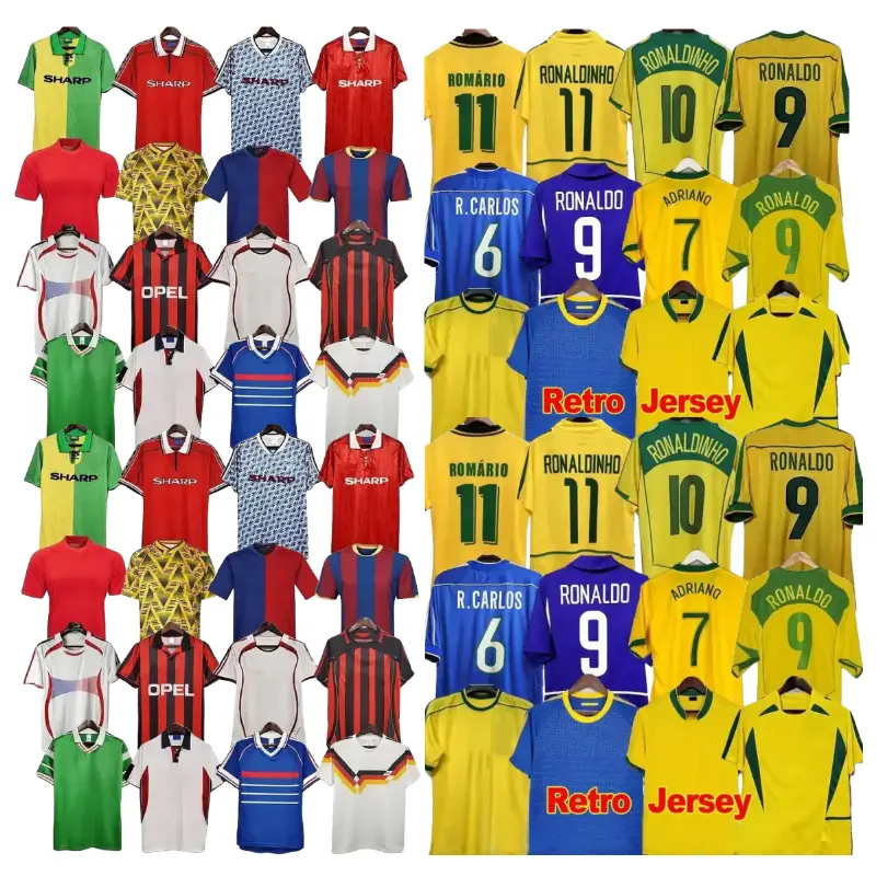 Brasil Club América Francia retro camiseta de fútbol Tailandia calidad equipo de fútbol Jersey hombres retro club de fútbol desgaste camiseta de fútbol