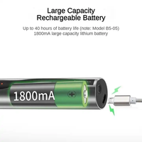 Pluma de probador de fibra óptica de aleación de aluminio B5 30mW Localizador visual de fallas de fibra óptica recargable VFL de alta potencia 30KM
